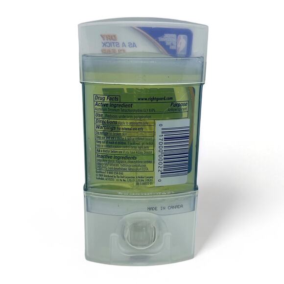 Right Guard Total Defense 5 Clear Stick Deodorant Antiperspirant Fresh Blast 2oz - Picture 2 of 3